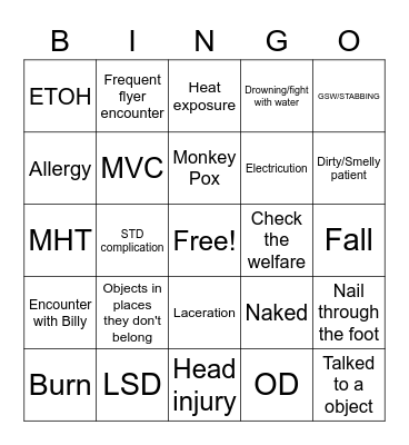 GR FUN Bingo Card