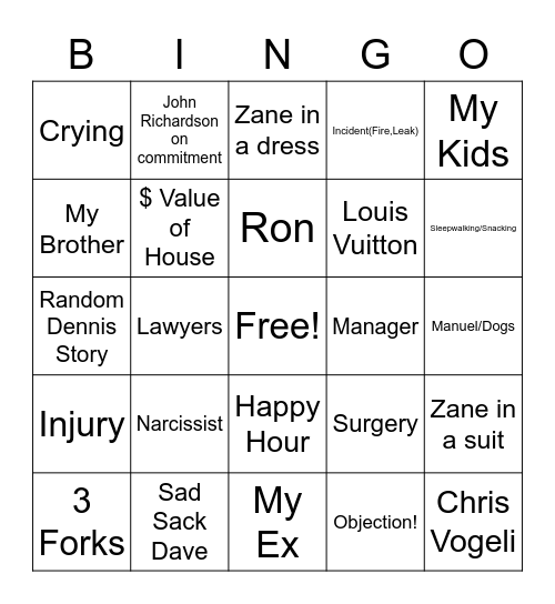 It's a Wedding! Bingo Card