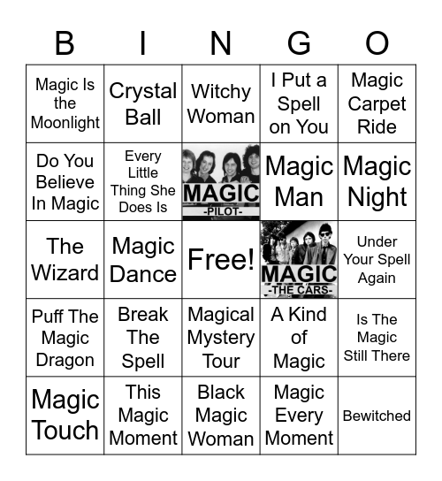 Magic Bingo! Bingo Card