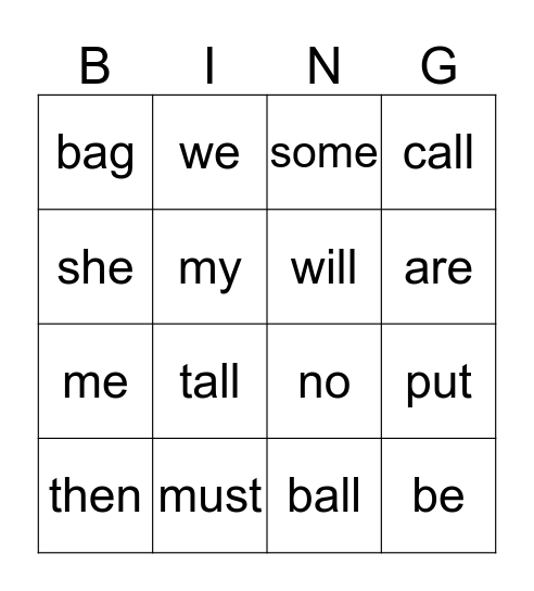 Ella Goes to the Airport Bingo Card