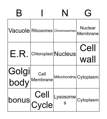 BING CELLS Bingo Card
