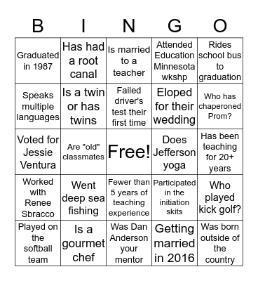 Your colleague did What? Bingo Card
