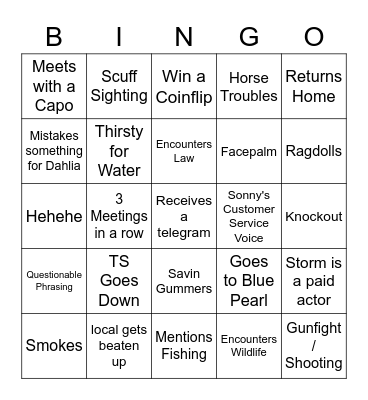 CESARE WARTIME Bingo Card