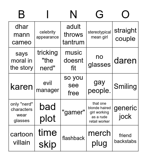 dhar man Bingo Card