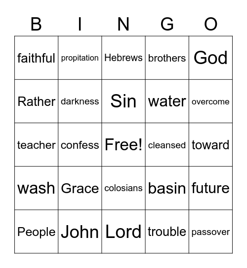 Pastor Mike Bingo Card