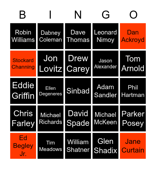 "It's That Guy!" BINGO Card