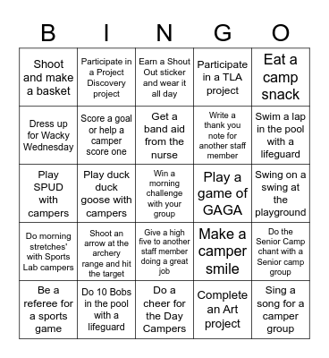 ESF Montgomery Staff- CAMP BINGO Card