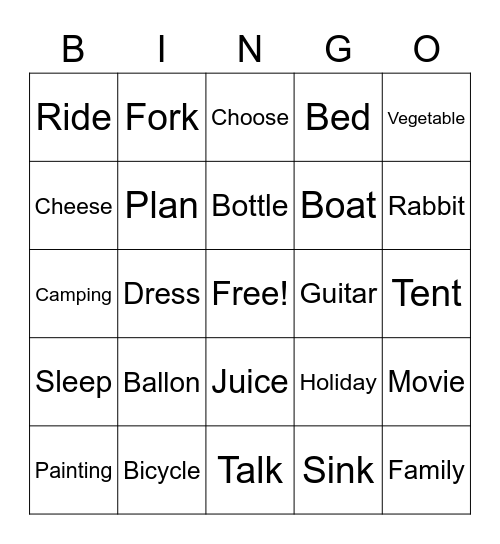 Bingo Card