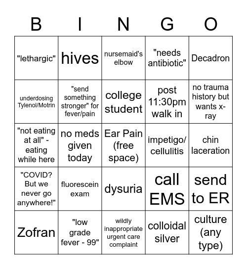 NLP Bingo Card