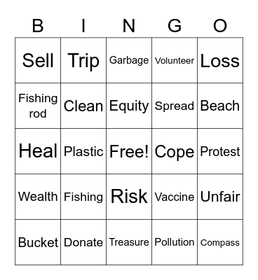 Vocabulary Review Bingo Card