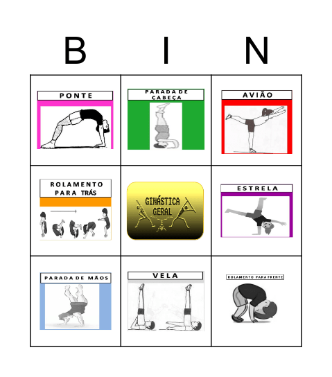 G I N Á S T I C A   G E R A L Bingo Card