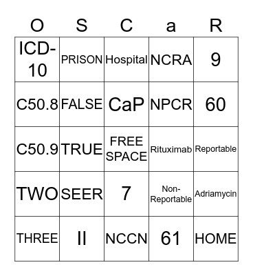 OSCaR TRIVIA BINGO Card