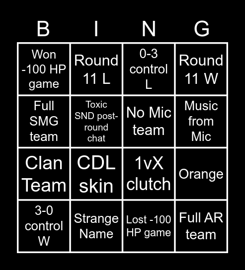 Awaits Esports League Play Bingo! Bingo Card