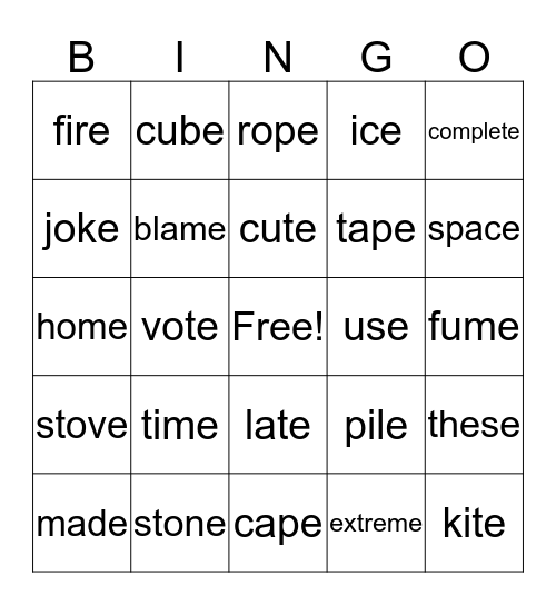 Bossy e Bingo Card