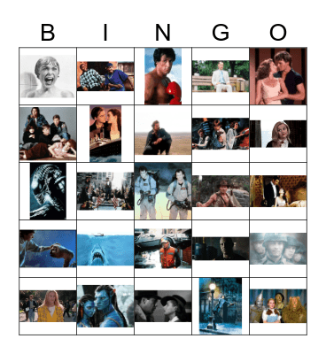 Movies Bingo Card