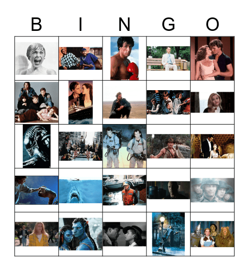 Movies Bingo Card