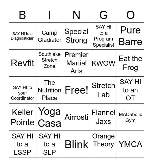 SPED Strong 2022 - 2023 Bingo Card