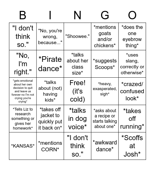 In Remembrance Bingo Card