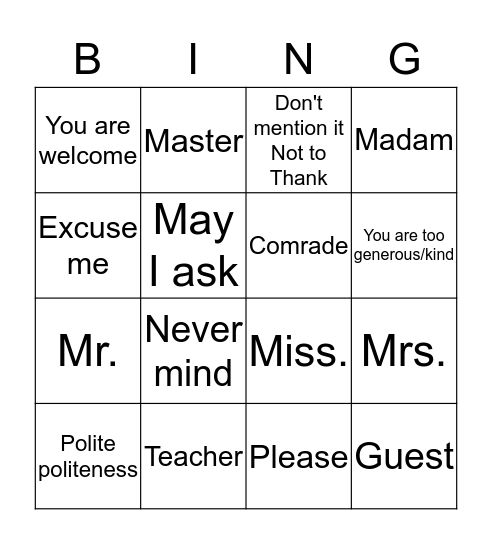 Hard Bingo!?!? Bingo Card