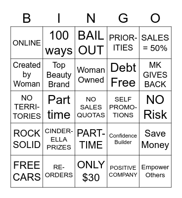 BossBabe Bingo Card