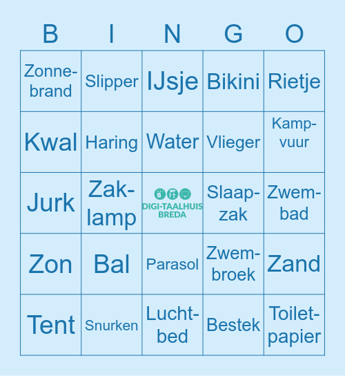 BUURTCAMPING BINGO Card