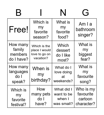Something about Miss Tsang Bingo Card