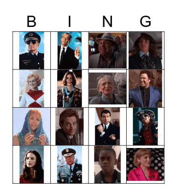 Mars Attacks Bingo Card