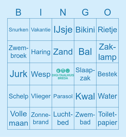 BUURTCAMPING BINGO Card