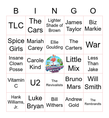 MUSIC BINGO - FRIENDS Bingo Card