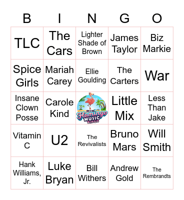 MUSIC BINGO - FRIENDS Bingo Card