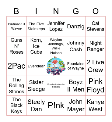 FLAMINGO - FAMILY Bingo Card
