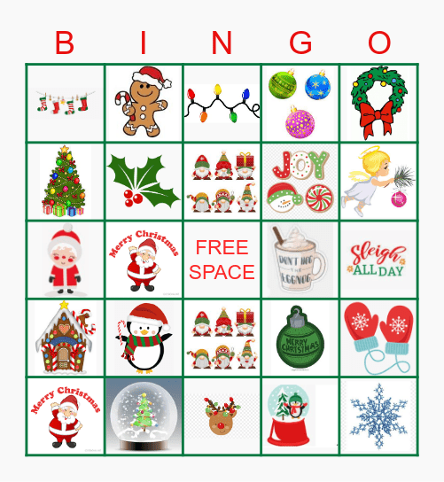 Christmas Bingo Card