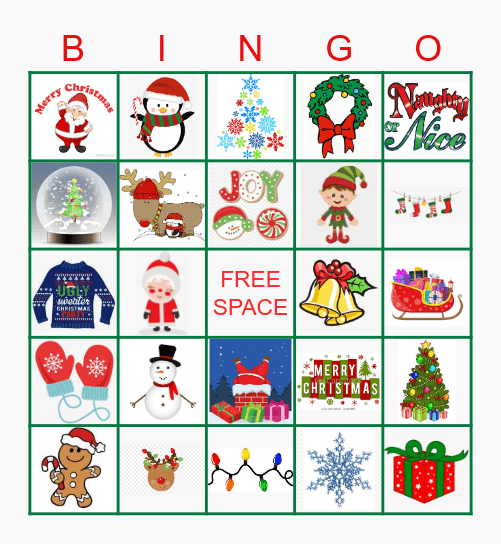 Christmas Bingo Card
