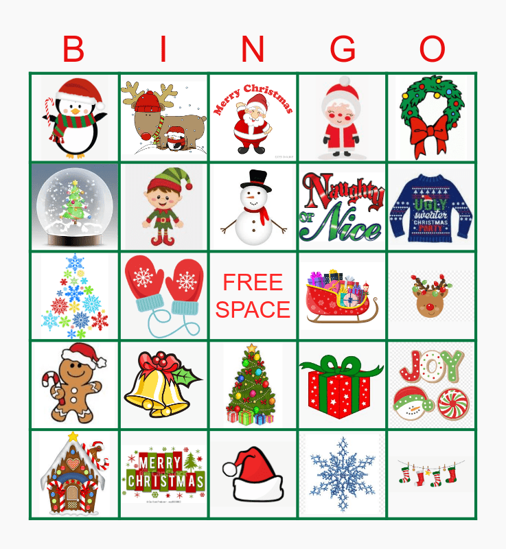 Christmas Bingo Card