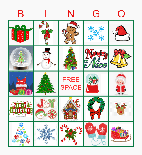 Christmas Bingo Card