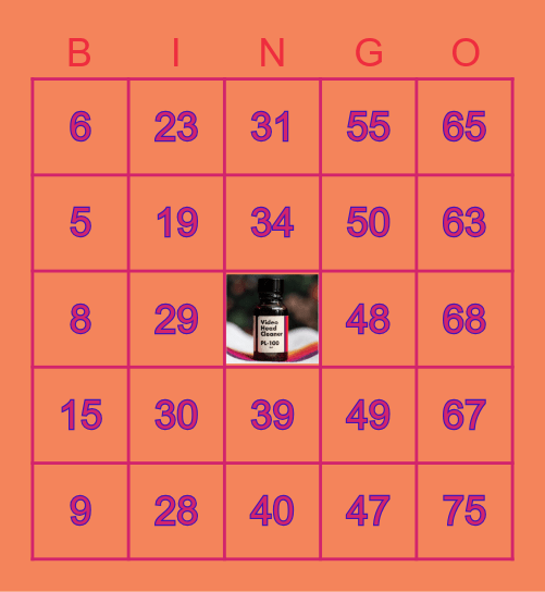 Big Gay Gayme Show Preshow:  Poppers Bingo - September 27, 2022 Bingo Card