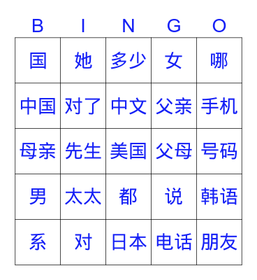 CBP L02P3 Revised Edition 2022 Bingo Card
