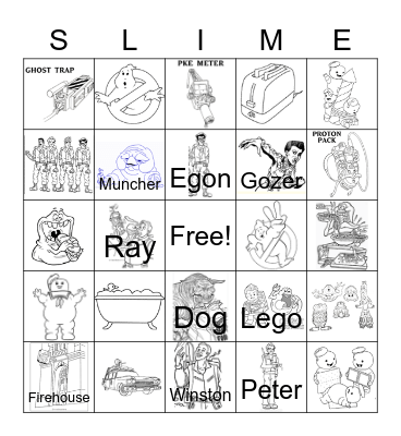 Ghostbusters Bingo Card
