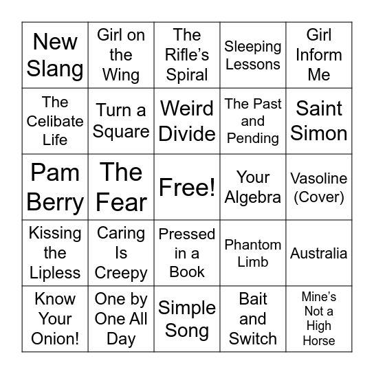 Bingo Card