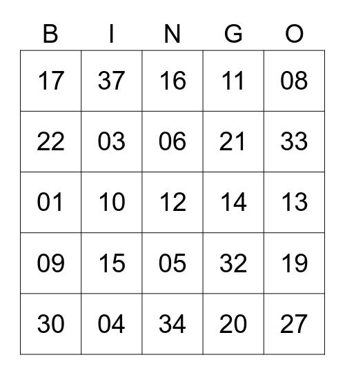 BINGO GEOGRÁFICO Bingo Card
