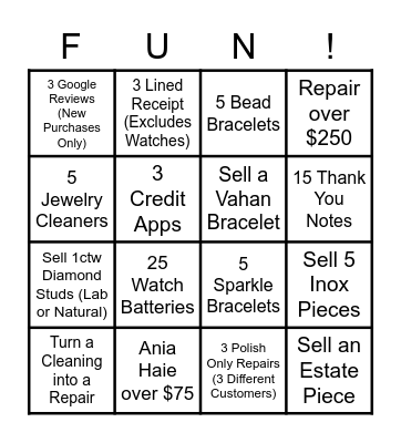OMEGA BINGO Card