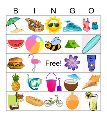 Summer Bingo Card
