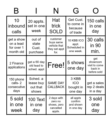BDC BINGO Card