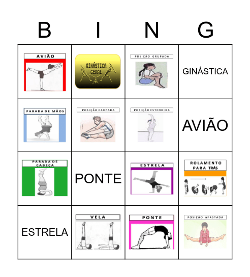 G I N Á S T I C A    G E R A L Bingo Card