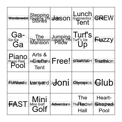 NSDC Bingo! Bingo Card