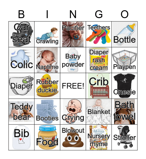 Baby Olson Bingo Card