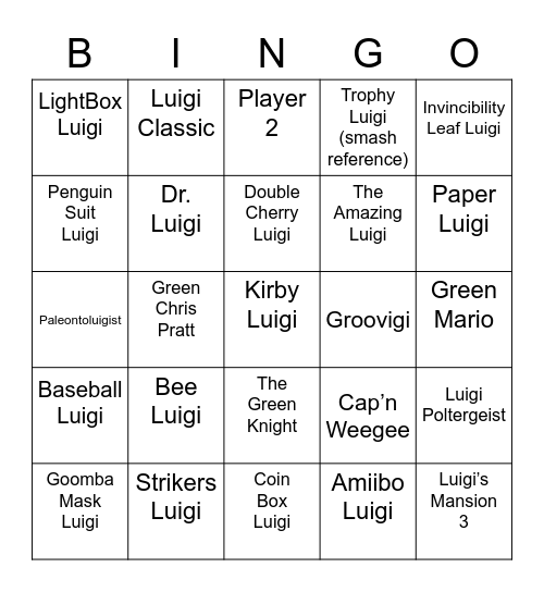 Nicklu's Bingo Card (Round 2) Bingo Card