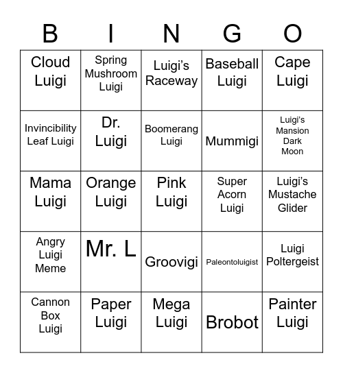 Birb's Bingo Card (Round 1) Bingo Card