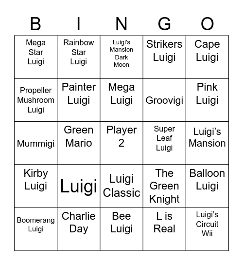 Sololek's Bingo Card (Round 1) Bingo Card