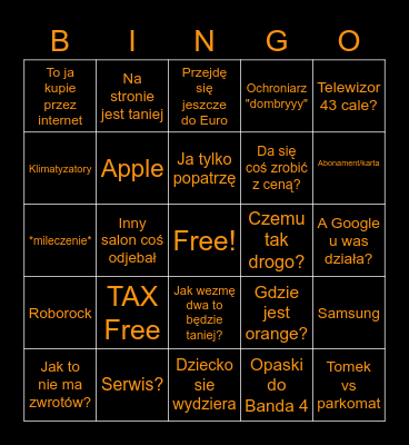 Xiaomi Bingo Card